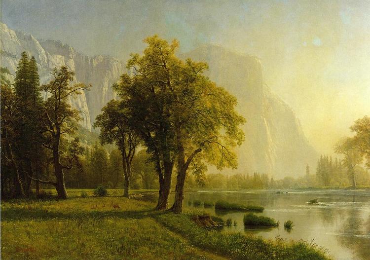 Albert Bierstadt Oil Painting El Capitan, Yosemite Valley